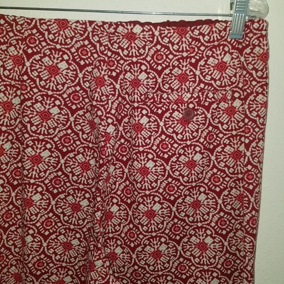 Old Navy Maternity Capri Pants Red White Size Medium Panel - Picture 5 of 7